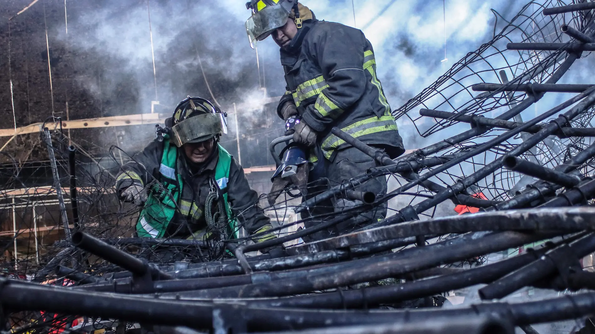 La Merced-Mercado-Incendio-Claudia Sheinbaum-Comerciantes-Bomberos (40)